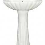 Crowny Set 20" x 16" Wash Basin with Pedestal