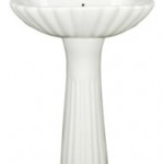 Crowny Set 20" x 16" Wash Basin with Pedestal