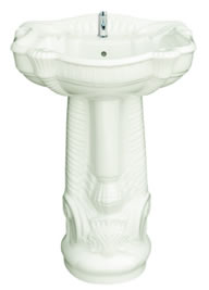 Megestic Set 25″ x 19″ Wash Basin with Pedestal