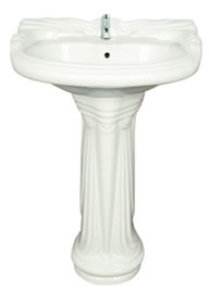 Parth Set 22" x 19" Wash Basin with Pedestal