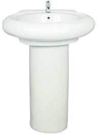 Rado Set 22" x 22" Wash Basin with Pedestal