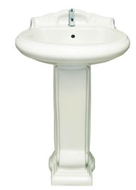 Sophia Set 22" x 22" Wash Basin with Pedestal