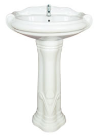 Sterling Set 22" x 17" Wash Basin with Pedestal